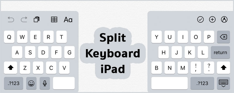 Use Split Keyboard iPad