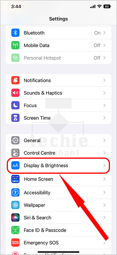 Tap Display and Brightness