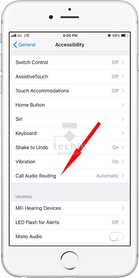 Tap Call Audio Routing in iOS 12