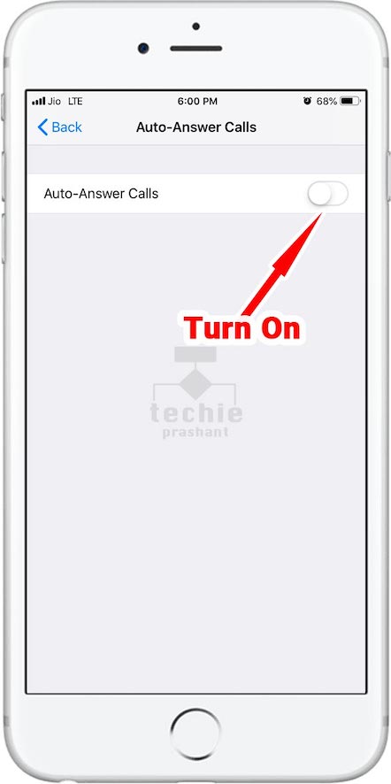 Turn on Auto Answer Calls in iOS 12